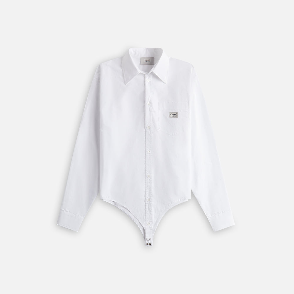 

Рубашка Coperni Bodysuit Poplin Shirt, белый