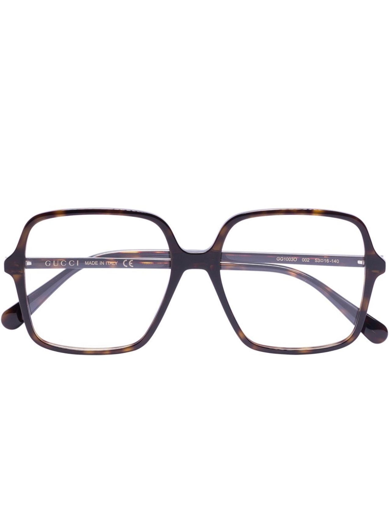 

Очки в квадратной оправе с логотипом Interlocking G Gucci Eyewear, коричневый