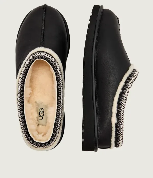 Кожаные сандалии-мюли M TASMAN Noir Ugg, черный — фото 4