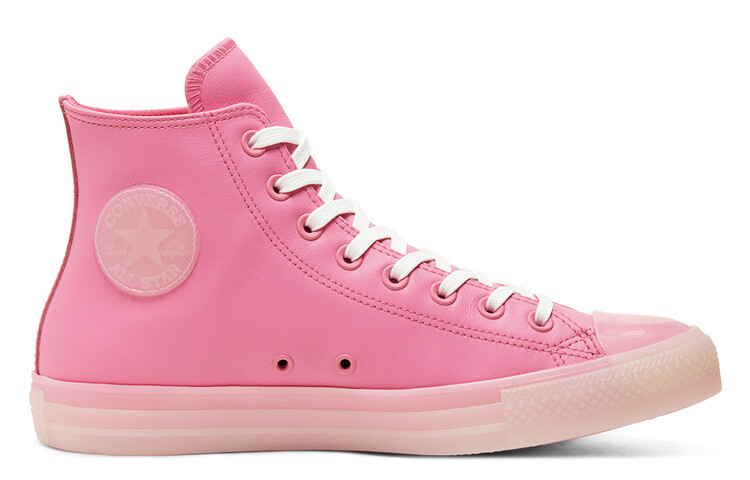 Кеды Converse Neon Leather Chuck Taylor All Star High Top 'Neon Pink' — фото 2
