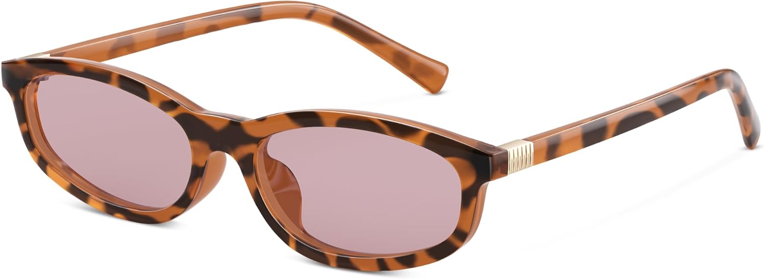 

Ретро поляризованные солнцезащитные очки для женщин и мужчин - модные солнцезащитные очки с защитой от УФ-излучения, легкие, в винтажном стиле ELITERA, 02-1pack-yellowleopard Frame Purple Red Lens