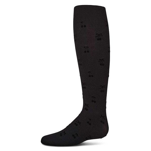 

Детские непрозрачные колготки с вишневым принтом Memoi, Black