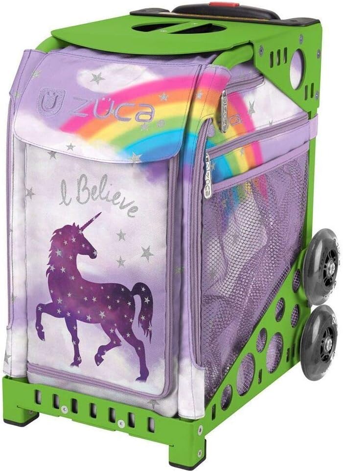 

Сумка-вкладыш ZUCA Unicorn Sport с зеленой рамой и мигающими колесами, Green, Зеленый, Сумка-вкладыш ZUCA Unicorn Sport с зеленой рамой и мигающими колесами, Green