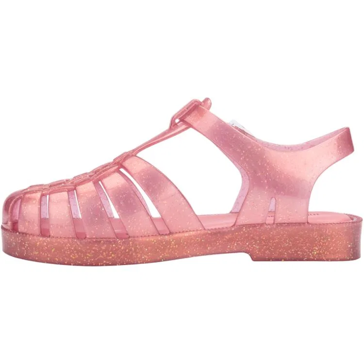 Сандалии Melissa Mini с блестками розовые перламутровые