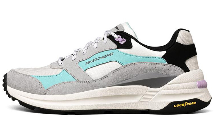 

Кроссовки для бега Global Jogger женские с низким верхом, белые/королевские синие Skechers