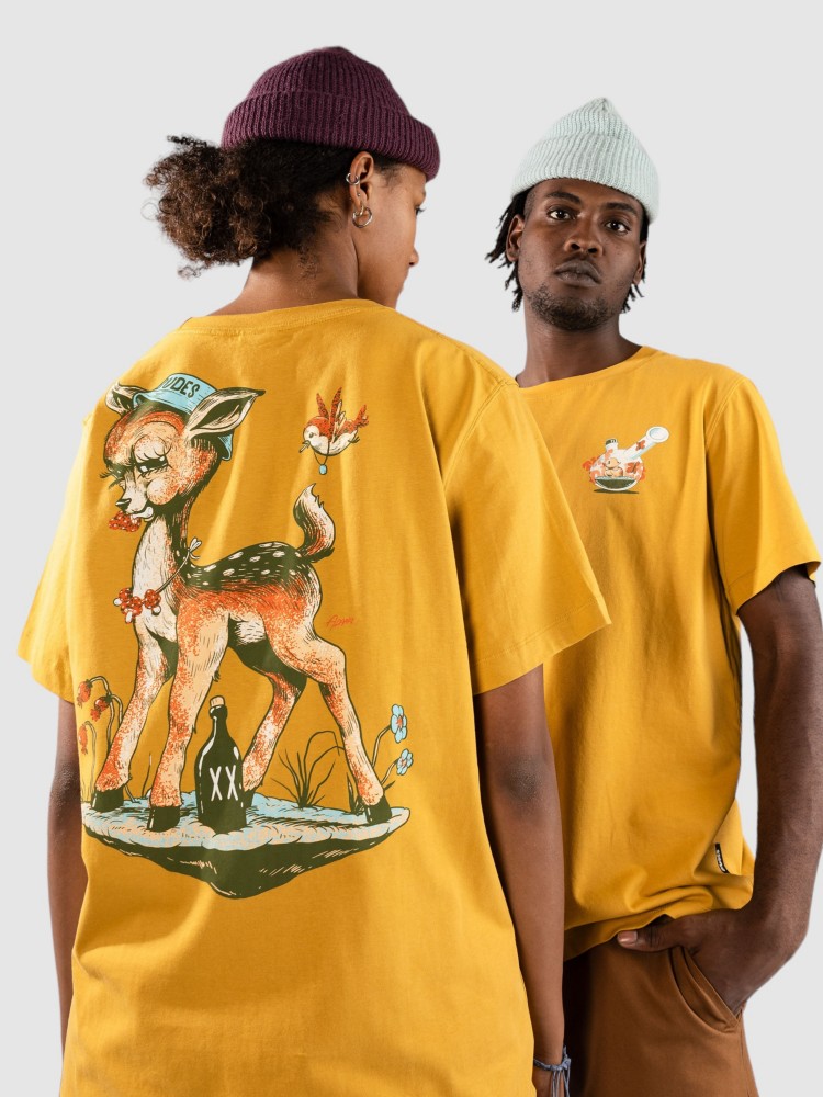 

Футболка The Dudes Bamby T-Shirt, ochre