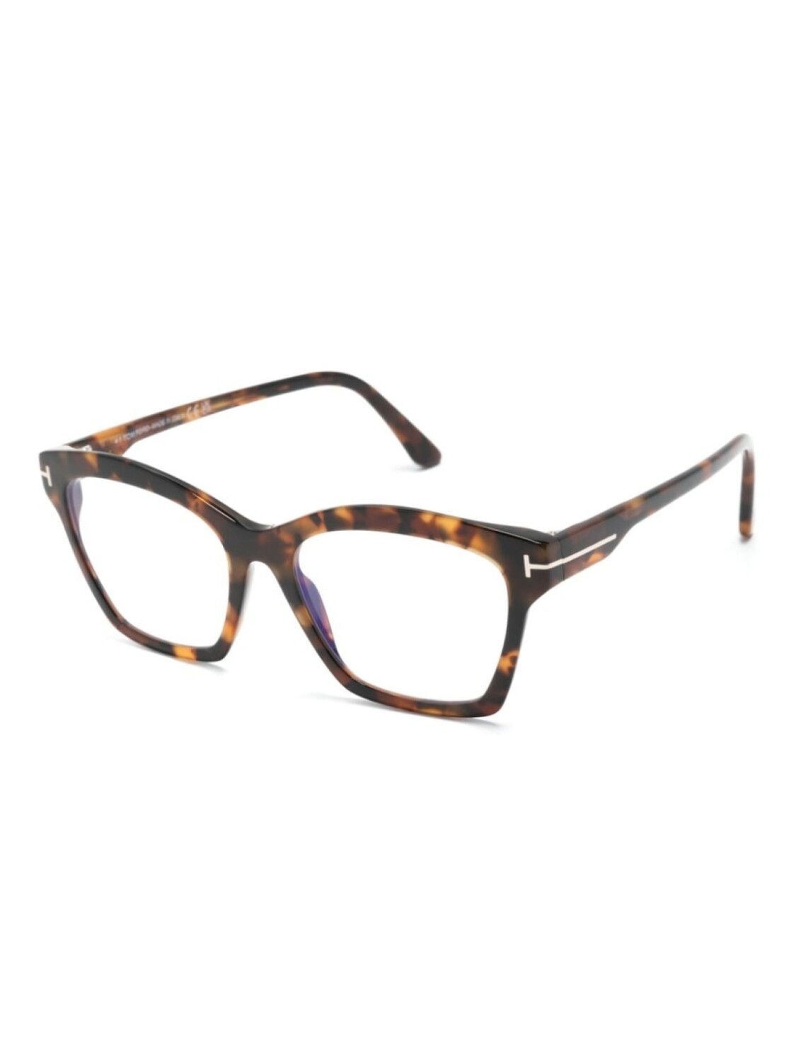 TOM FORD Eyewear очки в квадратной оправе черепаховой расцветки, коричневый — фото 2