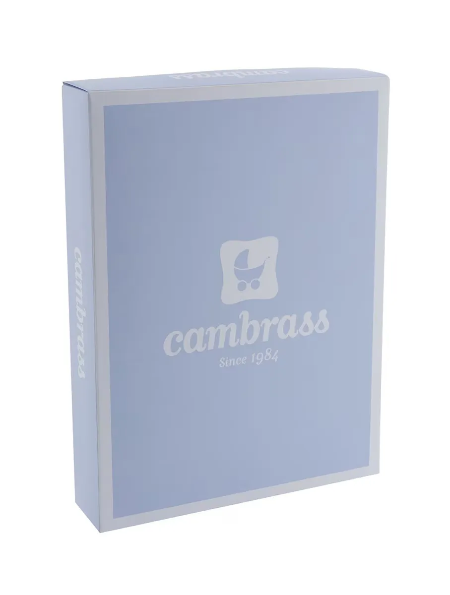 Однотонная детская пижама с вырезом спереди Cambrass, голубой — фото 4