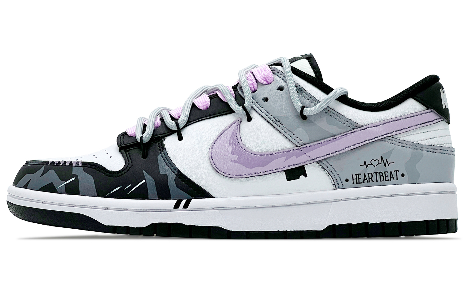 

Nike Износостойкие низкие скейтбордистские кроссовки Dunk, унисекс, черный, белый, розовые