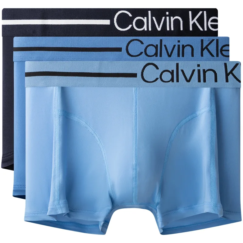 Мужские трусы 3 шт Calvin Klein, L2C-Sky Blue/Ocean Blue/Tranquil Blue
