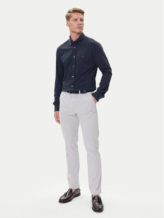 Рубашка slim fit Performance MW0MW39418 Tommy Hilfiger, синий — фото 2