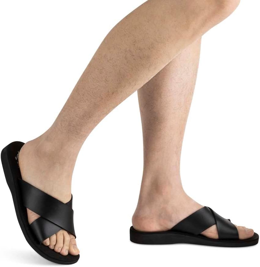 Elan Vegan - сандалии из альтернативы коже - мужские сандалии Jerusalem Sandals, черный — фото 2
