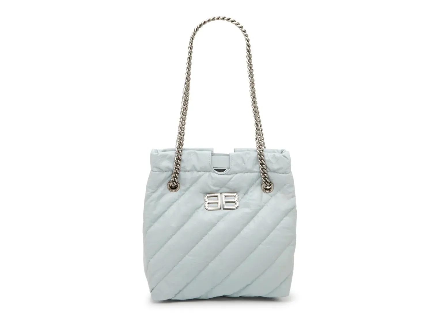 

Сумка-тоут Balenciaga Crush Leather Tote, цвет Light Aqua