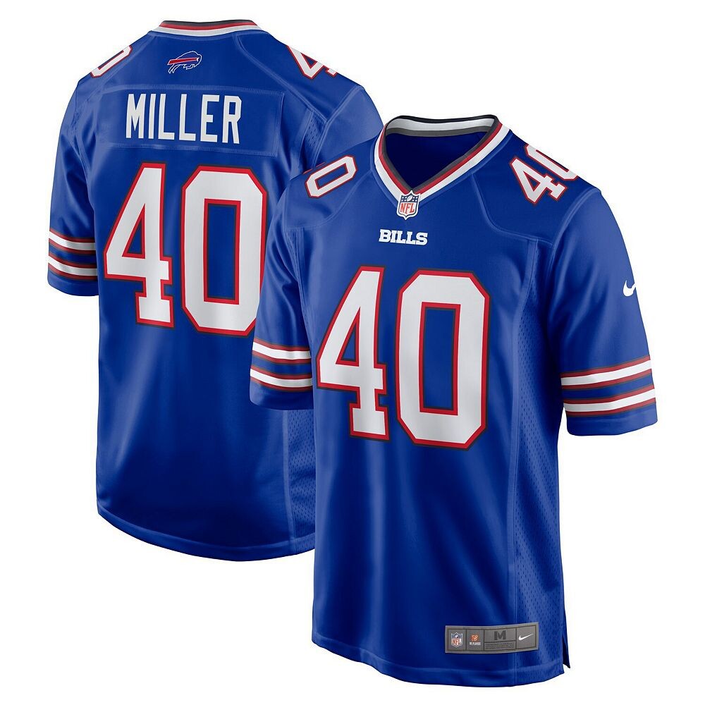 

Мужское джерси Nike Von Miller Royal Buffalo Bills Game, цвет Bil Blue