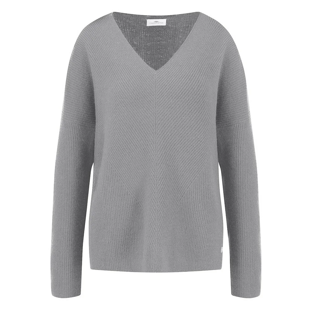 

Свитер Fynch Hatton 24147056 v neck, серый