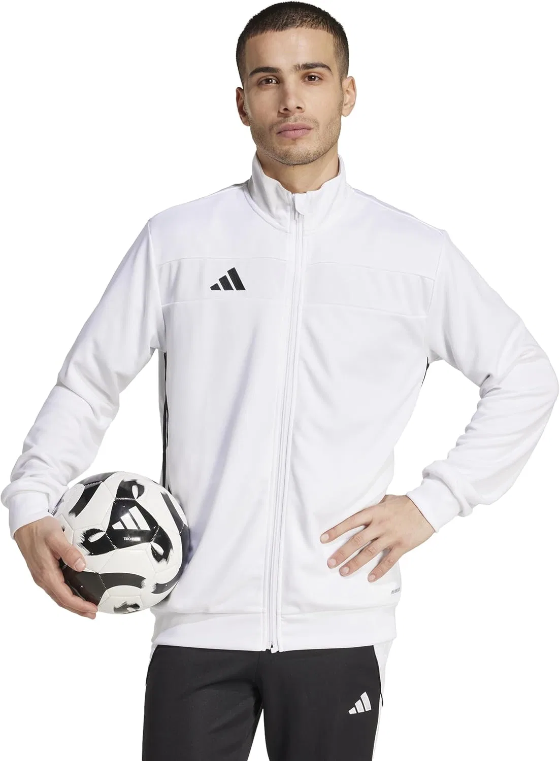 Тренировочная куртка adidas Tiro 25 Essentials, белый/черный