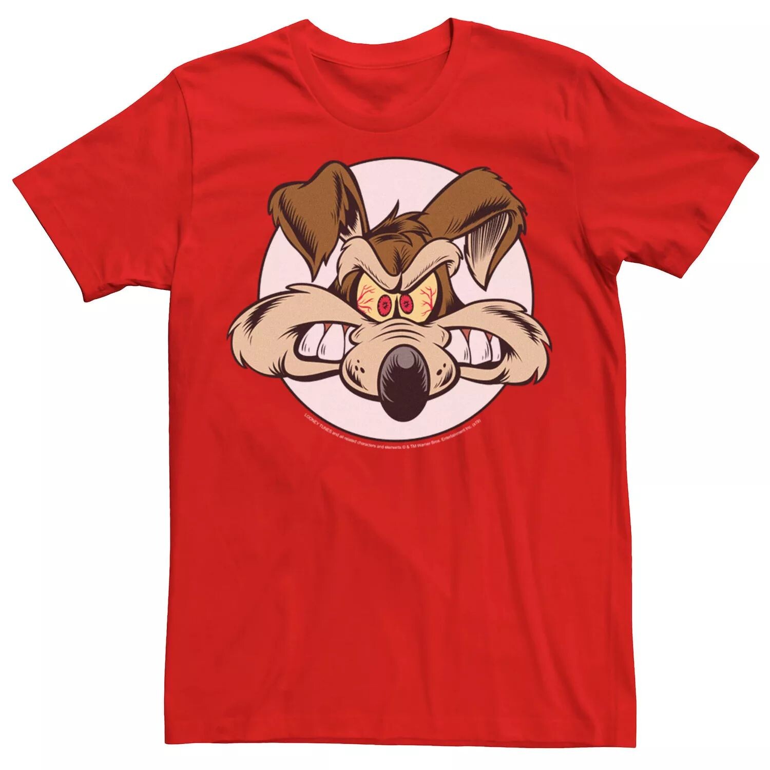 

Мужская футболка Looney Tunes Wile E. Coyote Angry Big Face Licensed Character