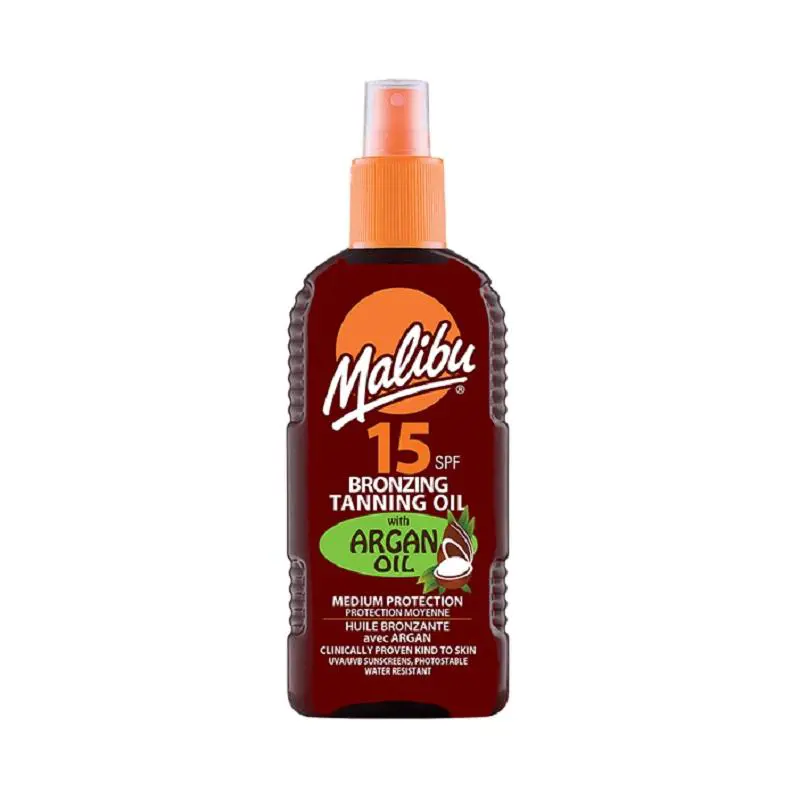 

Солнцезащитный крем Aceite Bronceador Con Aceite De Argán Spf15 Malibu, 200 мл