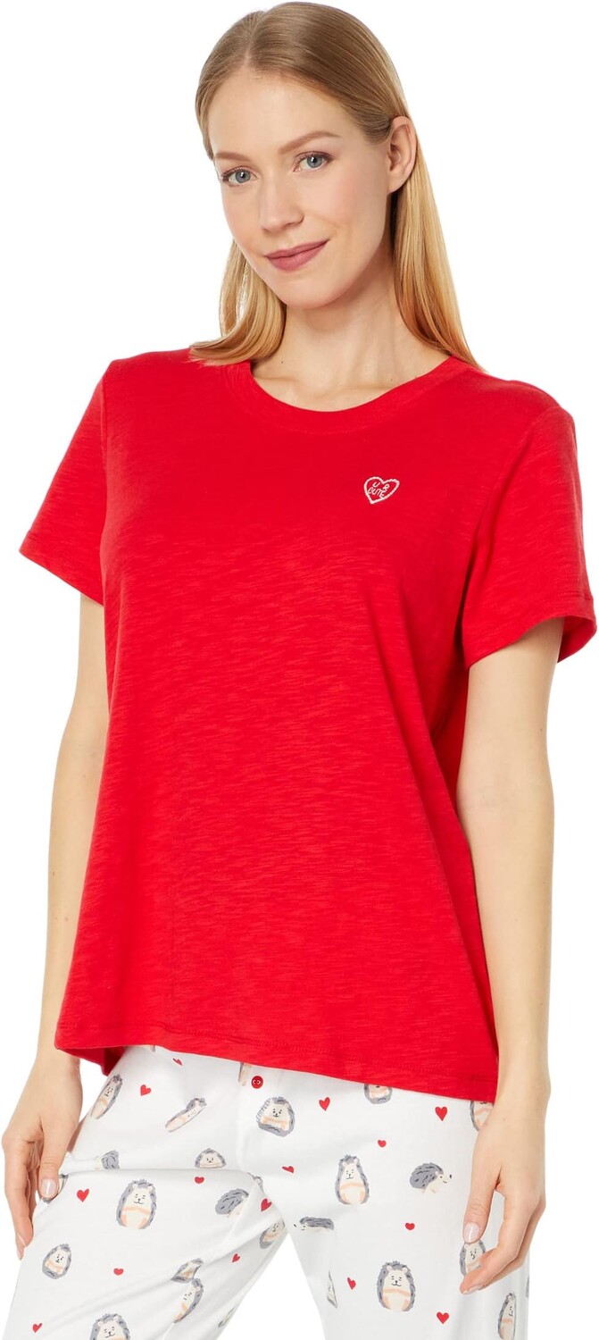 

Домашний топ P.J. Salvage Be Mine Top, цвет Cherry Red