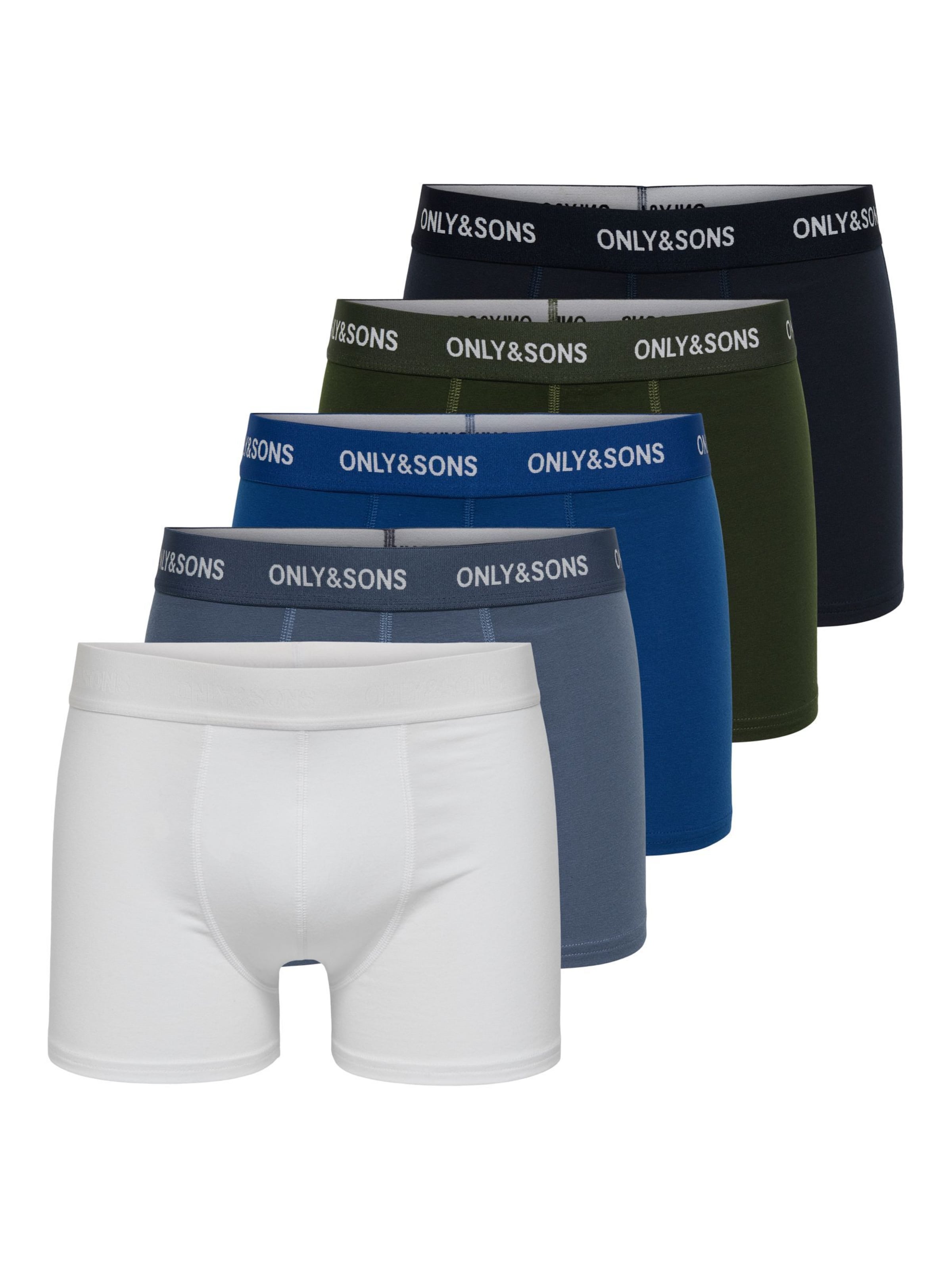 

Only & Sons Боксеры 'ONSTrey' в цветах Blue, Marine Blue, Smoke Blue, Olive, White