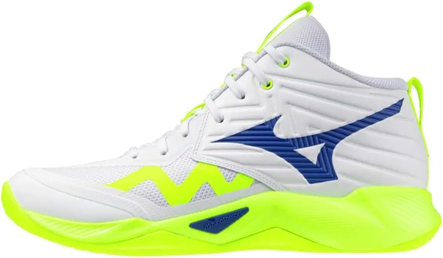 Волейбольные кроссовки Mizuno Wave Momentum Pro Mid средней высоты, White — фото 3