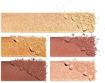 Палетка теней для век Golden Eyeshadow Chanel, 5 цветов, 4.5 г, золотой — фото 3