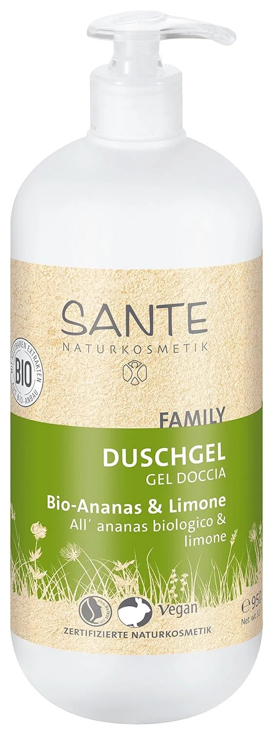 Гель для душа Sante Natural Cosmetics с органическим ананасом и лимоном, 950 мл Sante Naturkosmetik