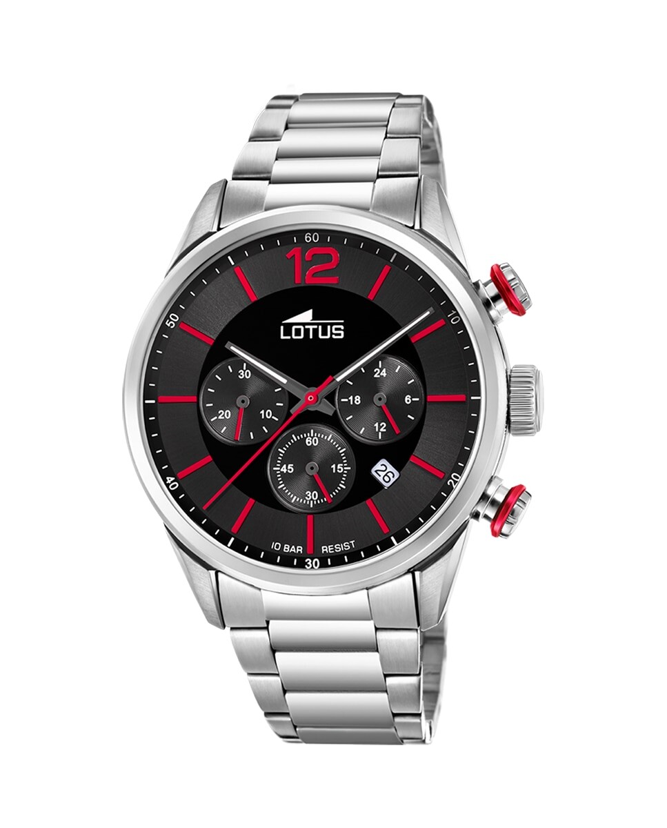 

Мужские часы 18688/6 Chrono в серебристой стали LOTUS, серебро