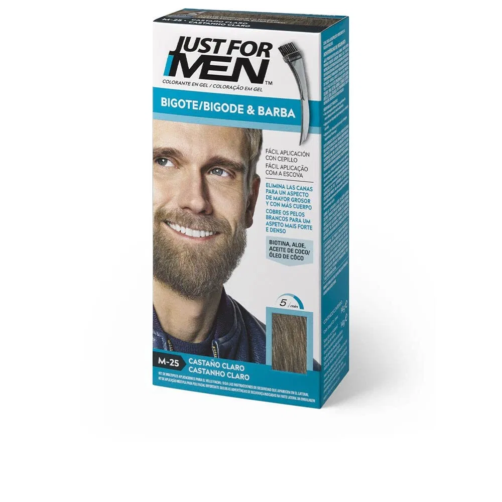 Гель-краска для бороды и усов Just For Men Ink, светло-каштановый Just For Men