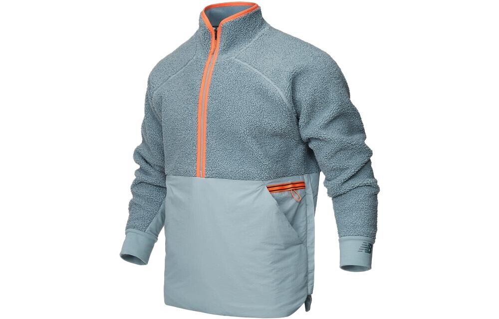 

Бархатная куртка мужская светло-серая New Balance, серый