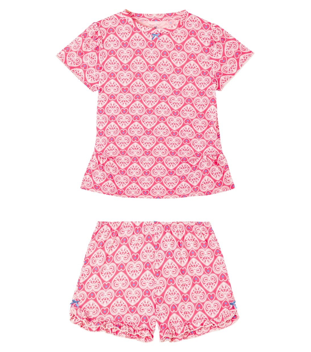 

Комплект из футболки и шорт Famo из хлопкового джерси Konges Sløjd, Lacy Lace