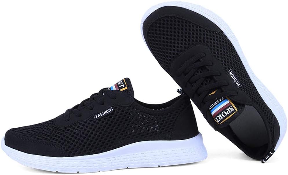 

Мужские дышащие сетчатые лоферы Летние повседневные легкие спортивные кроссовки Удобная обувь для улицы и вождения Стильные и прохладные Yuper, черный