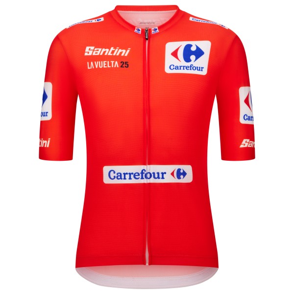 

Красная майка La vuelta - велосипедная майка Santini, красный