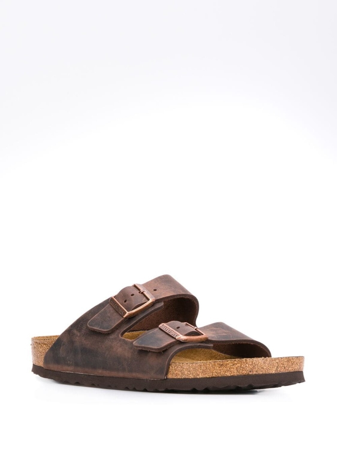 Сандалии Birkenstock Arizona Soft Footbed Natural Leather Oiled узкие, коричневый — фото 2