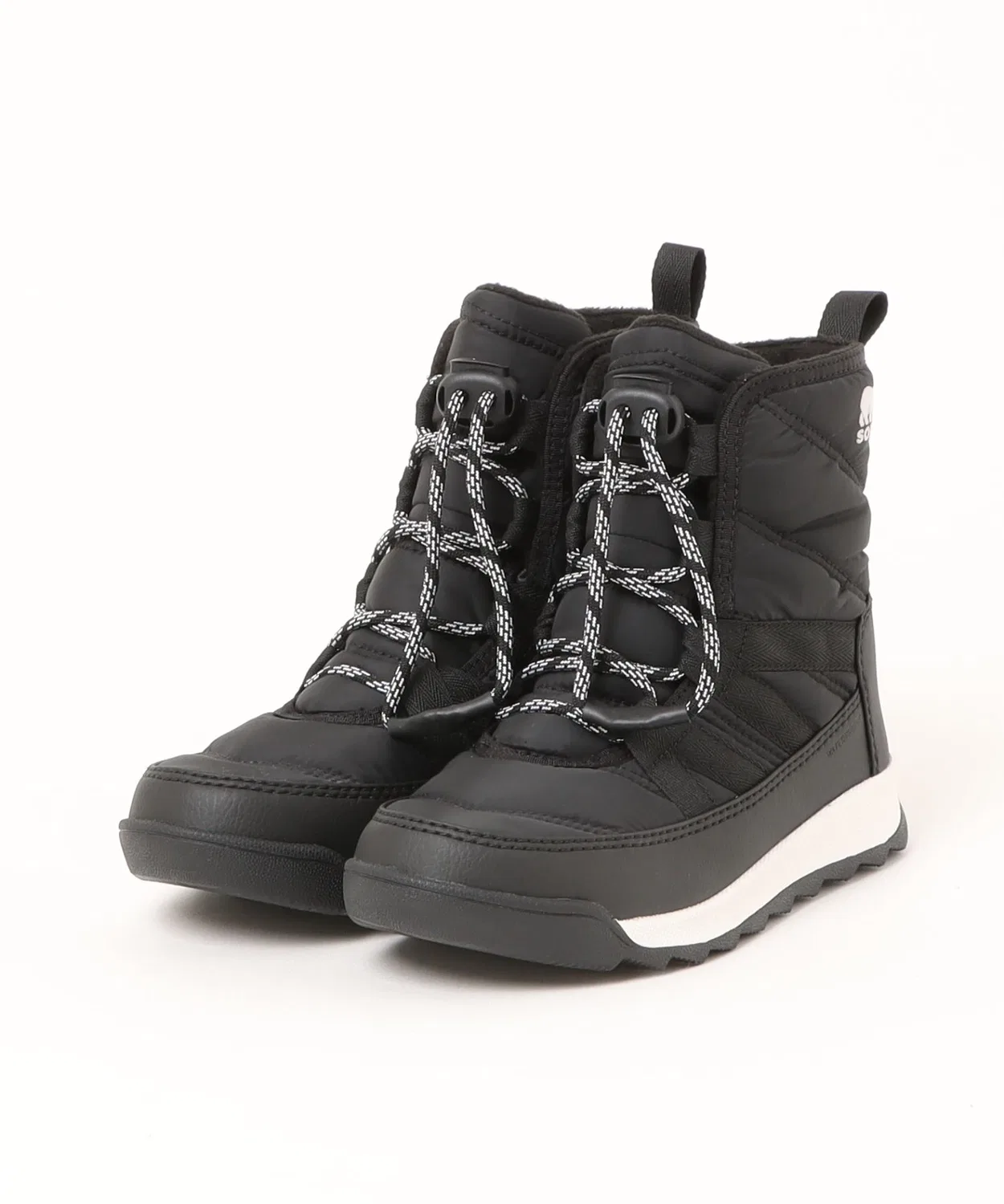 Детские снежные ботинки SOREL Youth Whitney 2 Plus Lace WP, чёрный