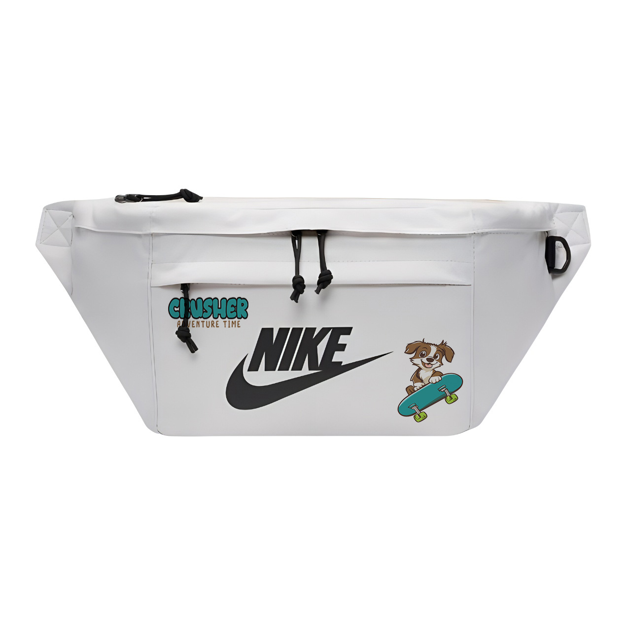 

Nike Одноплечевая набедренная сумка через плечо унисекс белая, Skateboard Puppy