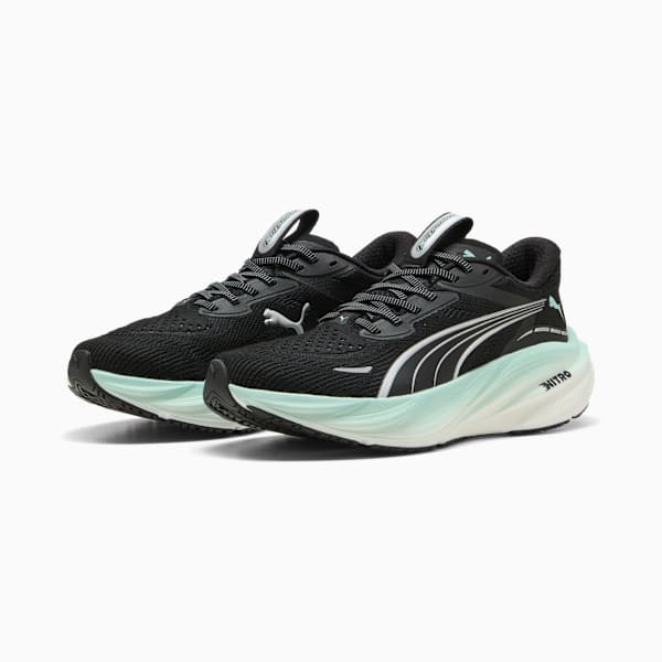 Женские кроссовки для бега по шоссе Magnify Nitro 3 Puma, черный — фото 2