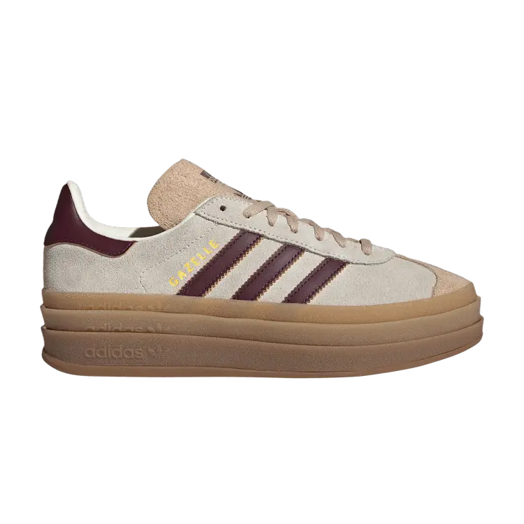 

Кроссовки adidas Wmns Gazelle Cream White Maroon, кремовый