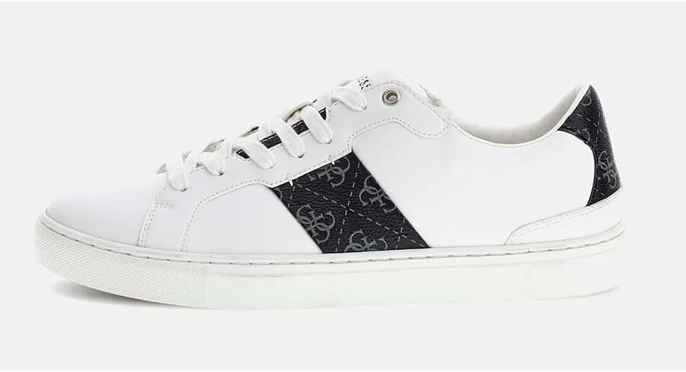 Мужские кроссовки GUESS Todi бело-черные U25GU02 FMTTOGELL12, белый — фото 2