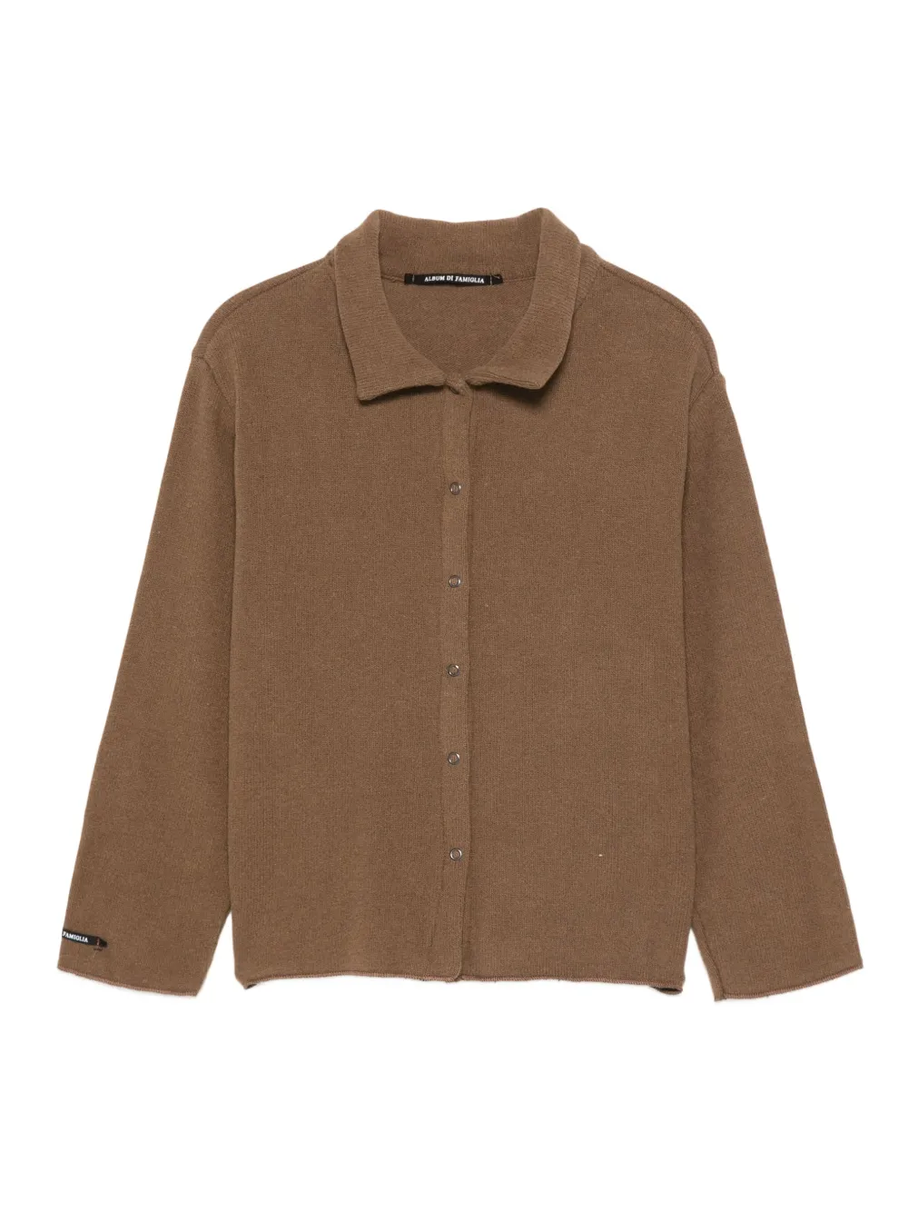 

Кардиган в рубчик на пуговицах спереди Album Di Famiglia Kids, коричневый