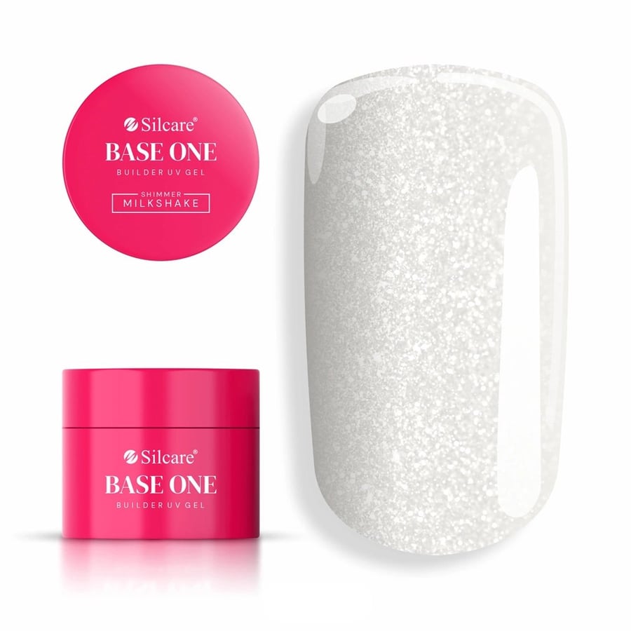 

Base One Shimmer Milkshake Builder Gel 15 г для ногтей Silcare