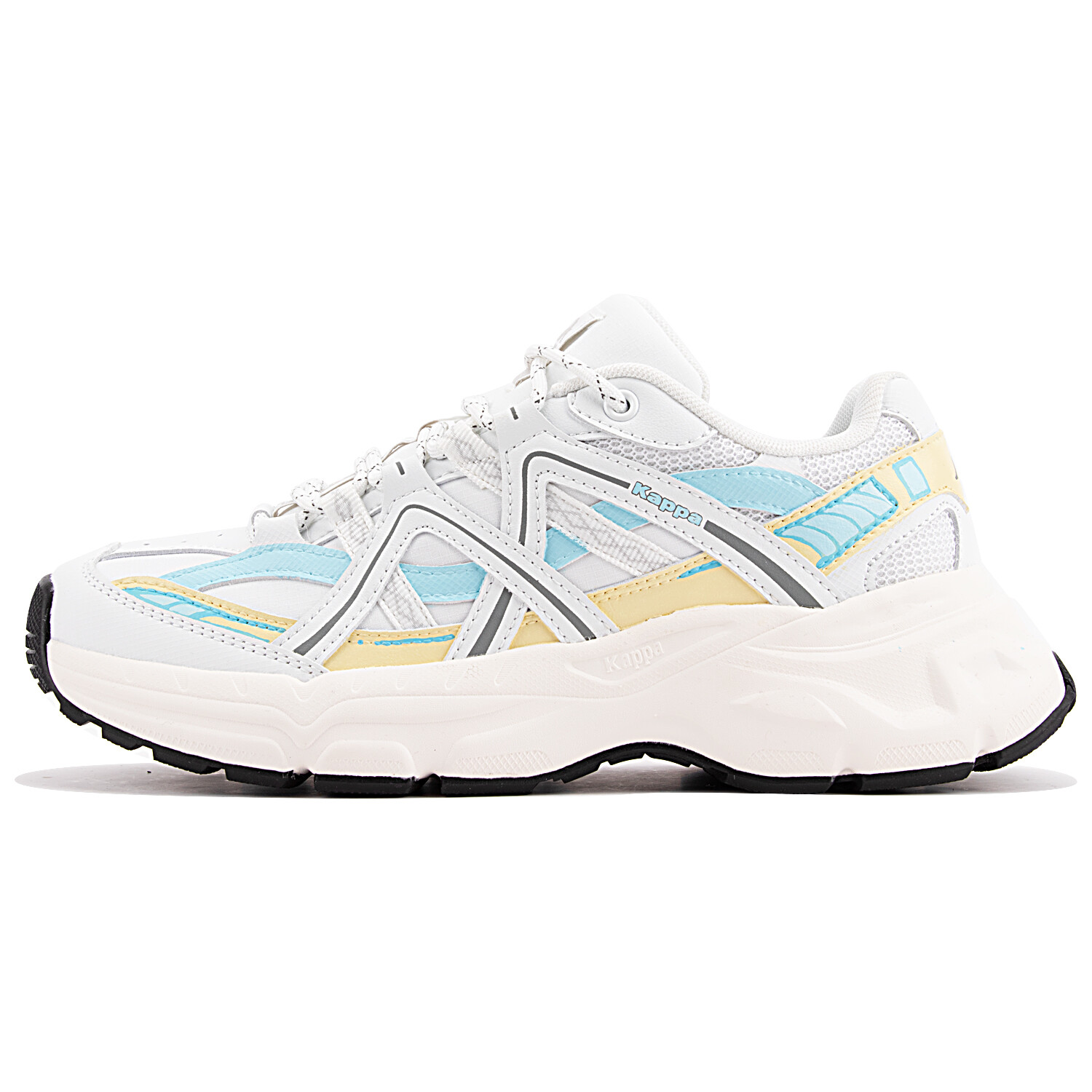 

Кроссовки Kappa Chunky Sneakers Unisex Low-top Blue/yellow/white, синий/белый