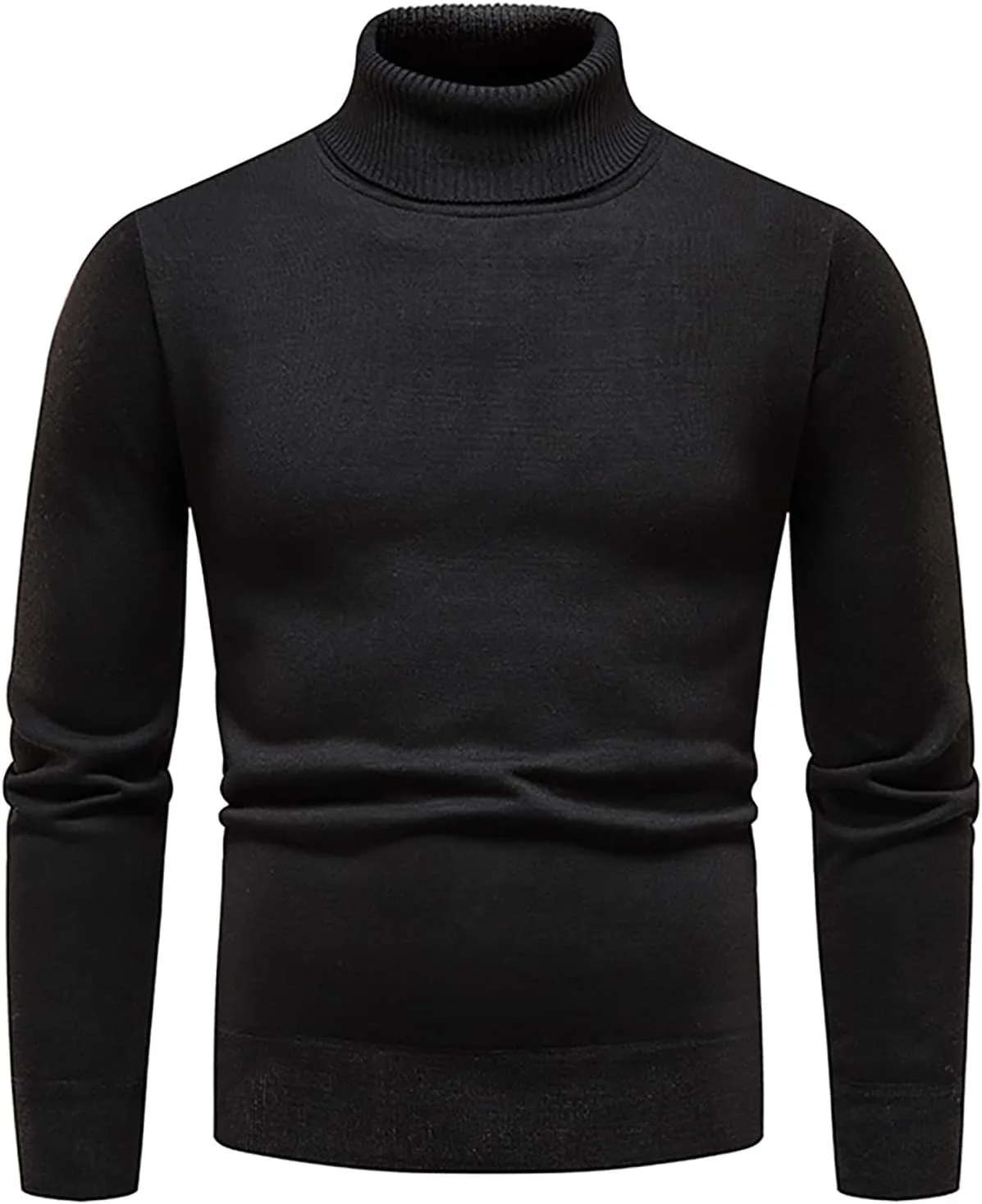 

Ymosrh мужской водолазка Slim Fit легкий вязаный пуловер