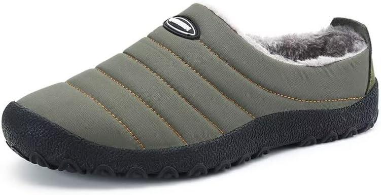 

Мужские женские домашние домашние теплые бархатные зимние тапочки Zonkacen для домашних уличных прогулок, зеленый