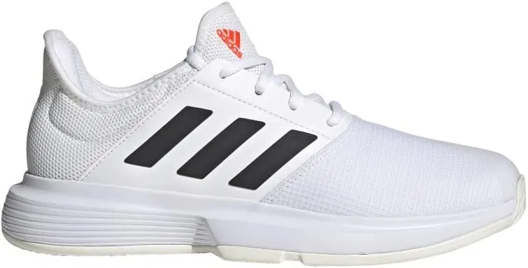 Кроссовки теннисные adidas Gamecourt, белый/черный/красный — фото 3