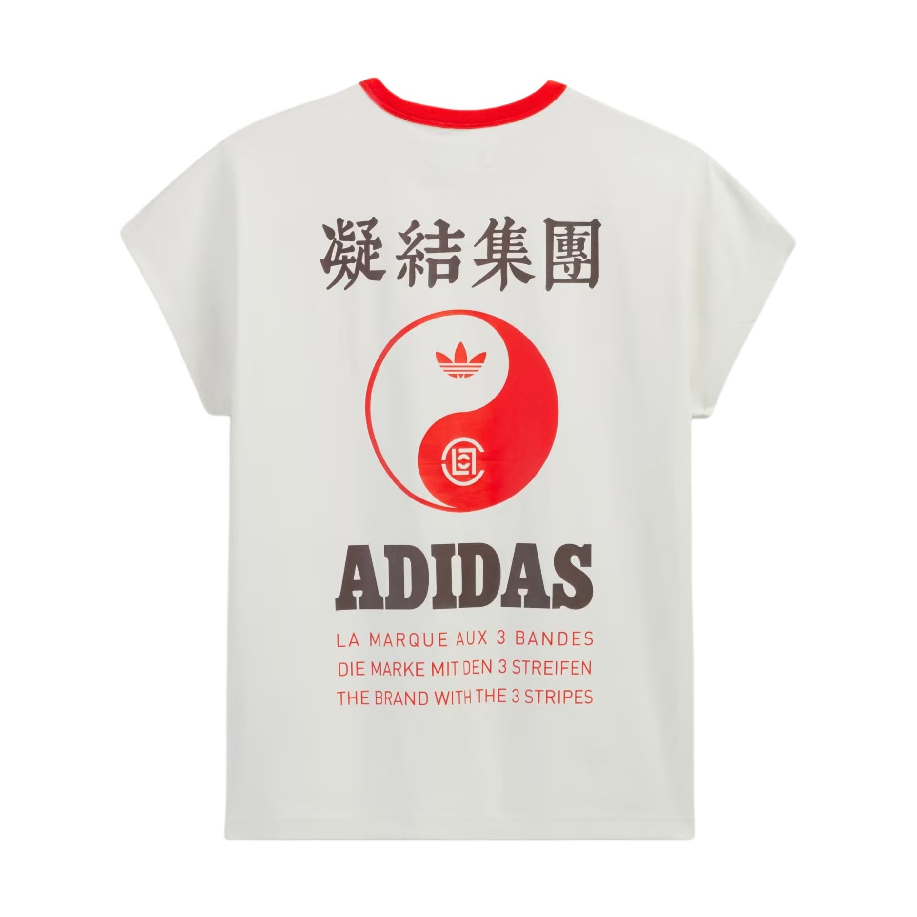 Футболка CLOT DOLMAN TEE BY EDISON CHEN Unisex Adidas Originals, wonder белый — фото 2