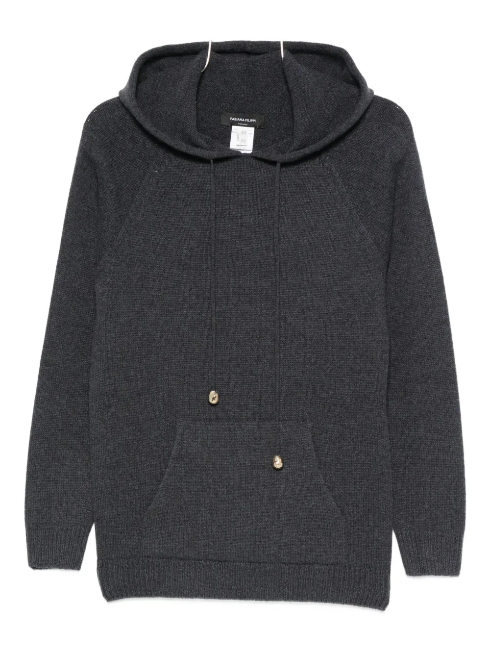

Худи из шерстяной смеси Fabiana Filippi, черный