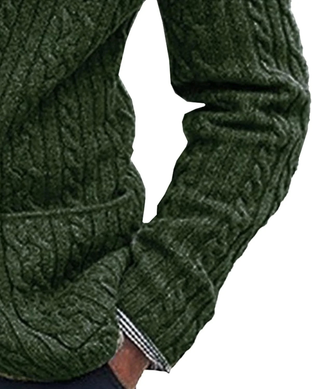 Мужской кардиган с воротником-шалью, Slim Fit, с карманами — фото 3