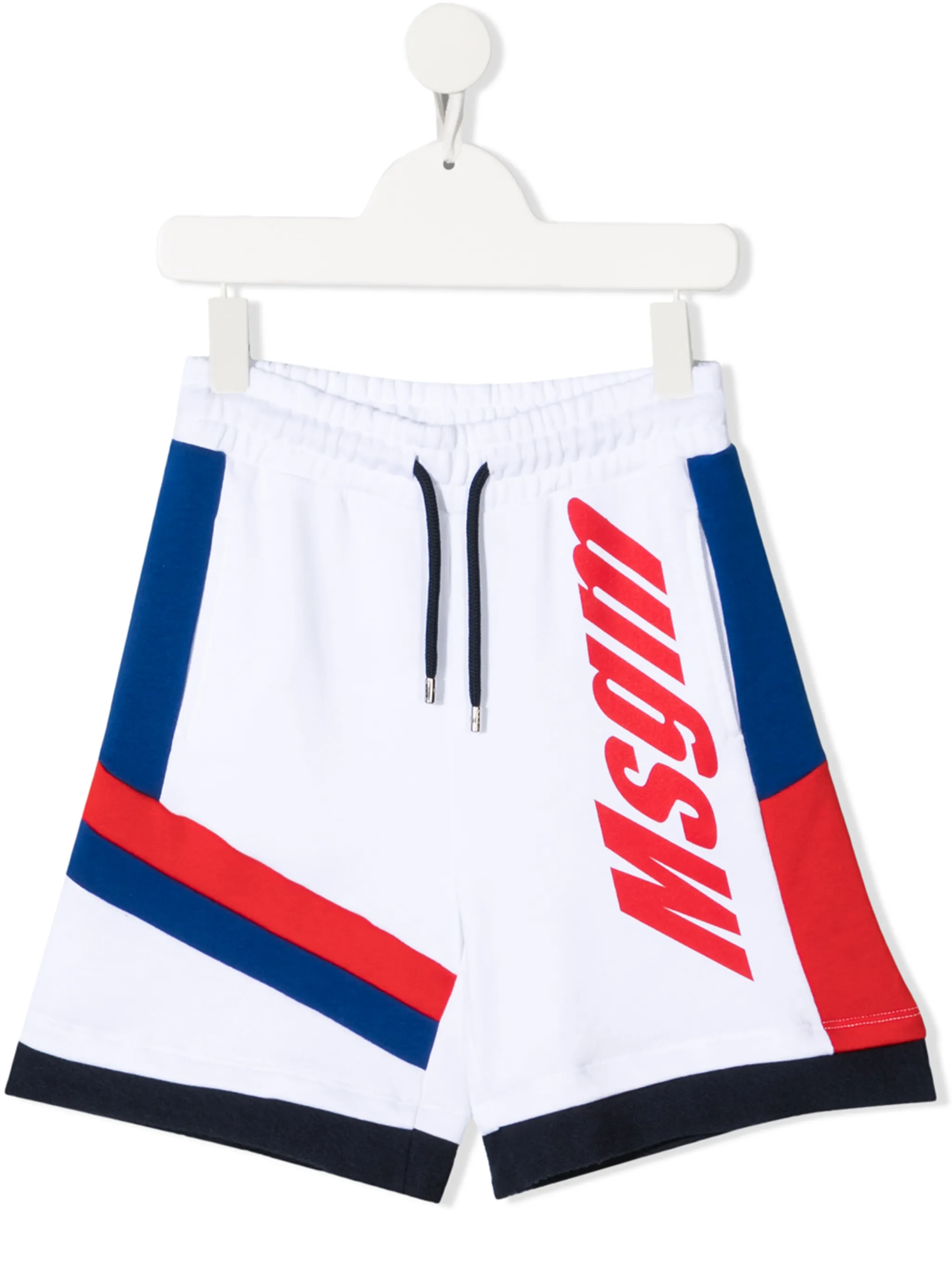 

Шорты с логотипом Msgm Kids, белый