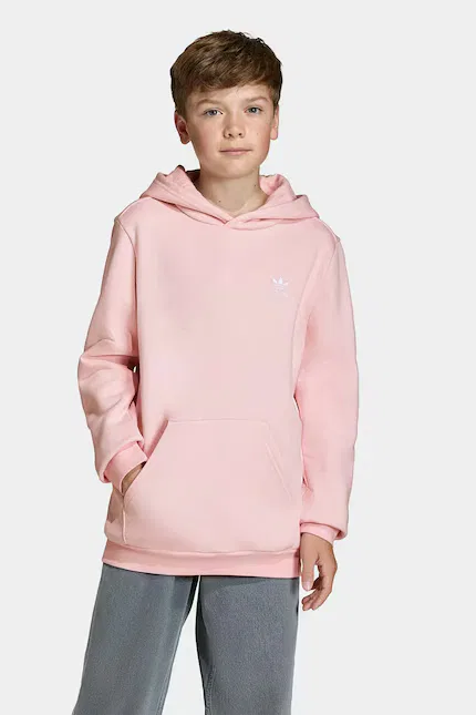 Худи детское с капюшоном Adidas Originals, розовый — фото 4